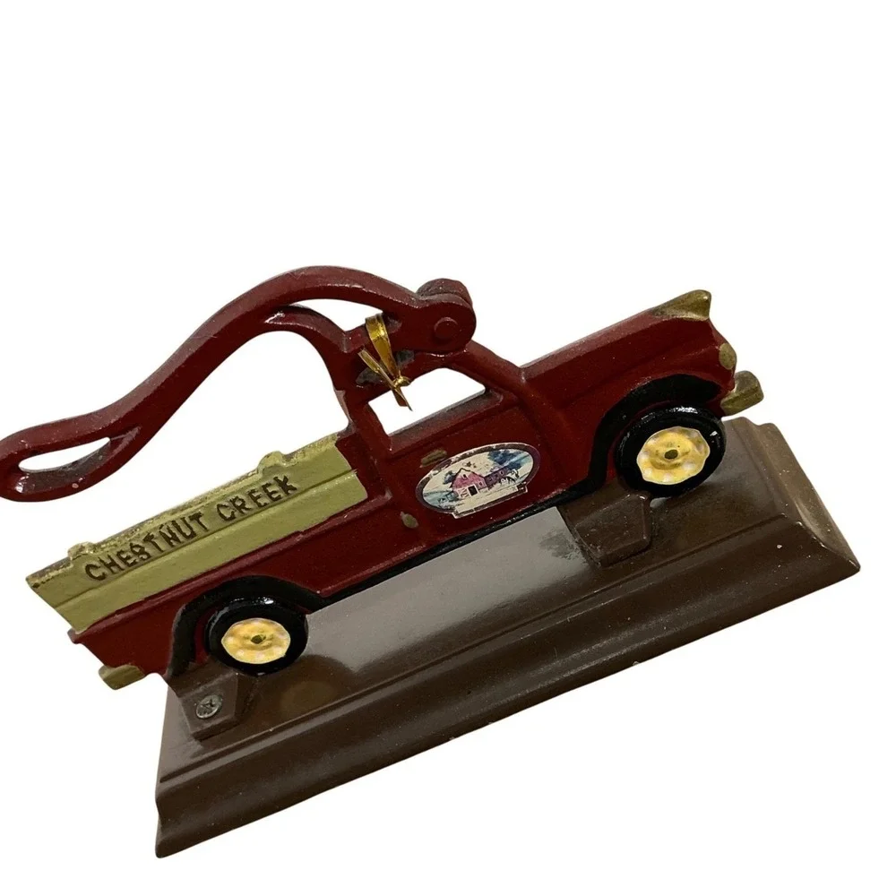 Chestnut Creek Cast Iron Nutcracker Red Pickup Truck Vintage Farmhouse‎ Decor